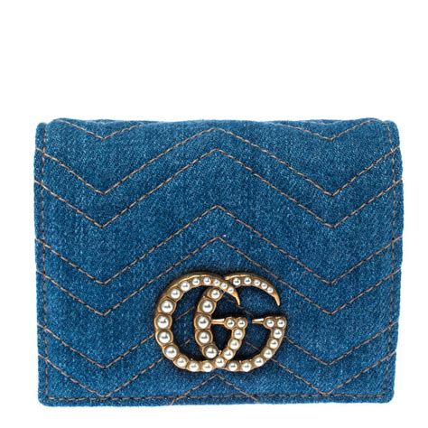 gucci denim wallet|minimalist wallet gucci.